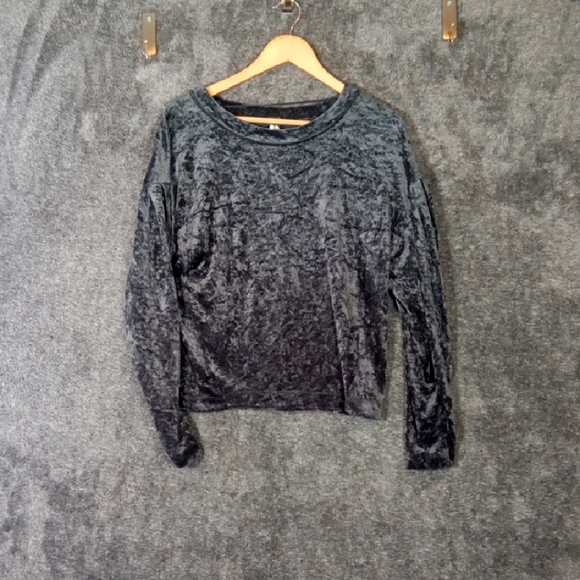 We The Free Milan Crushed Velvet Sweatshirt Burnout Fairy Womens Xs Loose - Picture 1 of 10